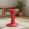 16" Junior Wobble Chair Red - Kore: Active Sitting Stool, Fixed Height, Kids, 275 lb Capacity, Plastic Frame