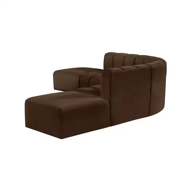 Divano modulare curvo Arc Velvet