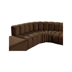 Divano modulare curvo Arc Velvet