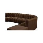 Divano modulare curvo Arc Velvet