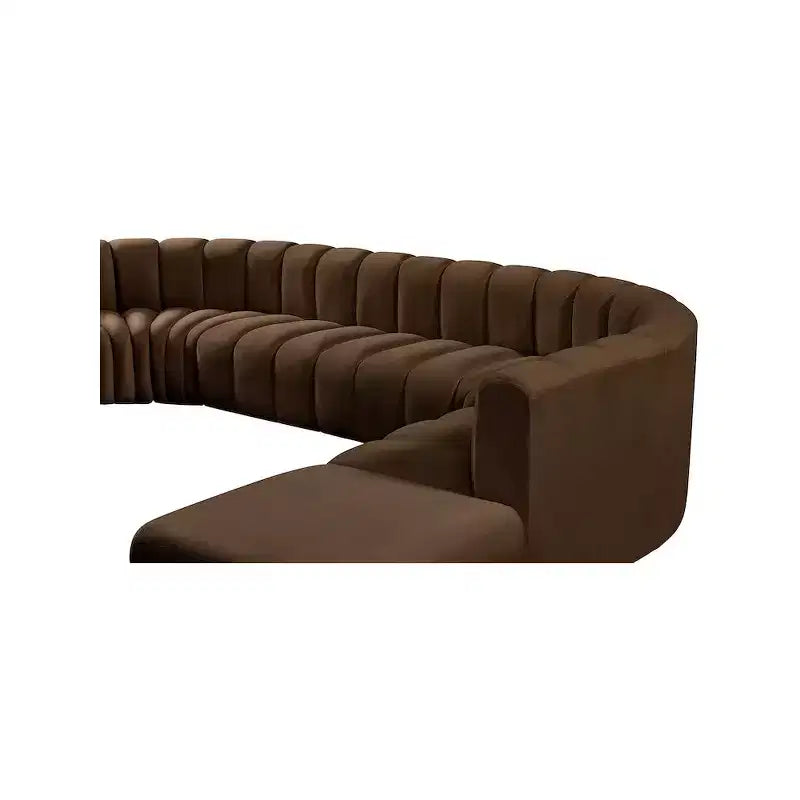 Divano modulare curvo Arc Velvet