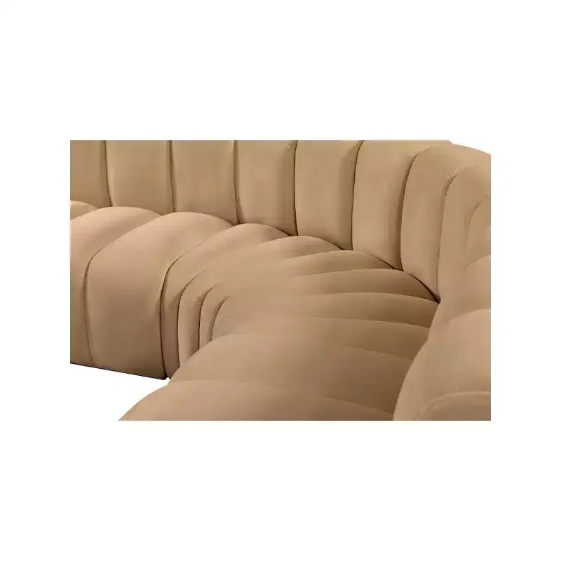 Divano modulare curvo Arc Velvet