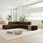 Divano modulare curvo Arc Velvet