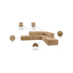 Divano modulare curvo Arc Velvet