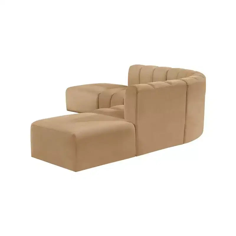 Divano modulare curvo Arc Velvet