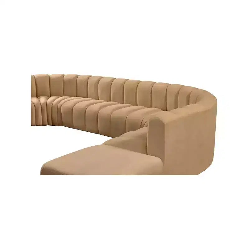 Divano modulare curvo Arc Velvet
