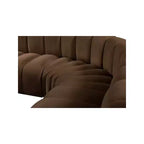 Divano modulare curvo Arc Velvet