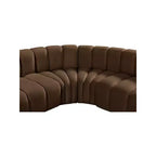 Divano modulare curvo Arc Velvet