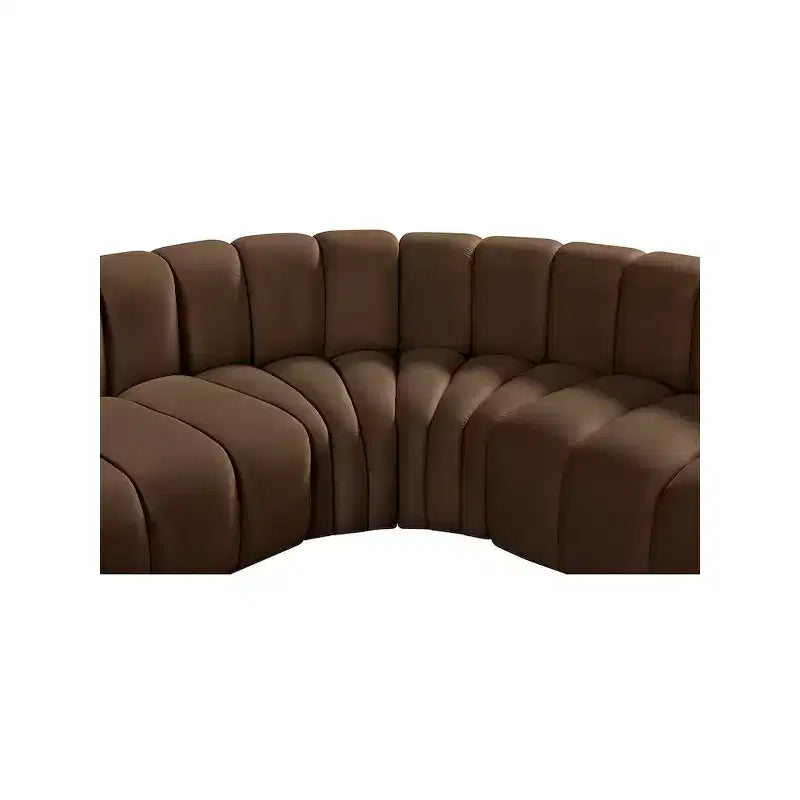 Divano modulare curvo Arc Velvet