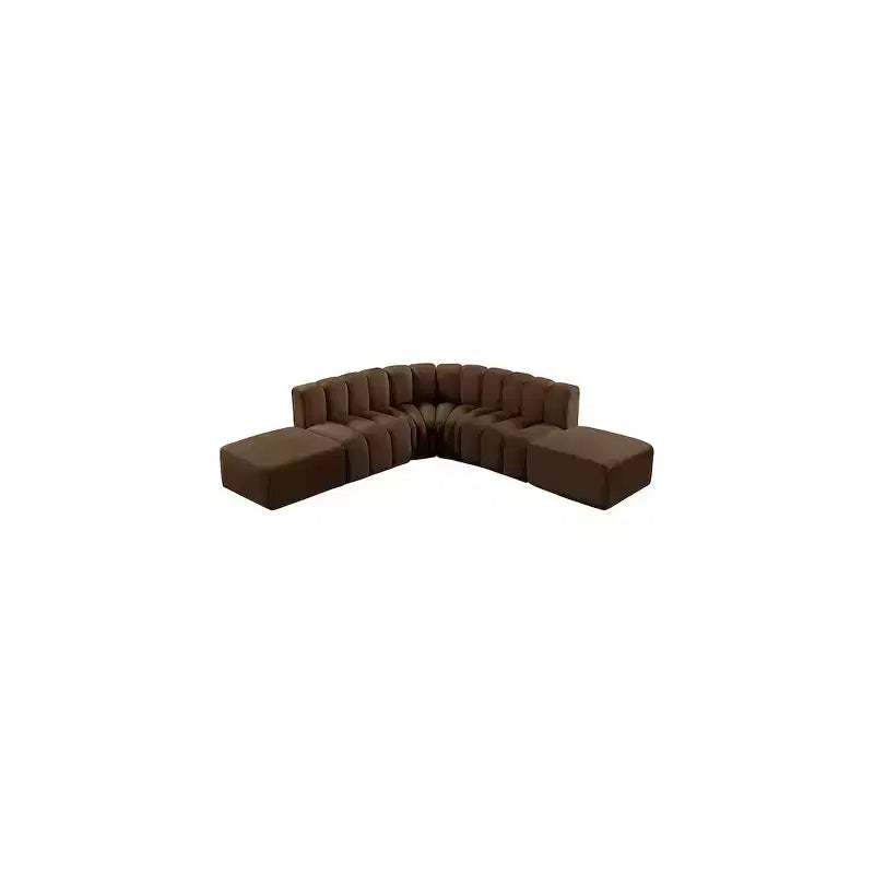 Divano modulare curvo Arc Velvet