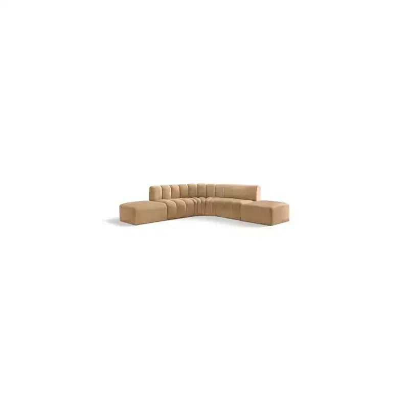 Divano modulare curvo Arc Velvet