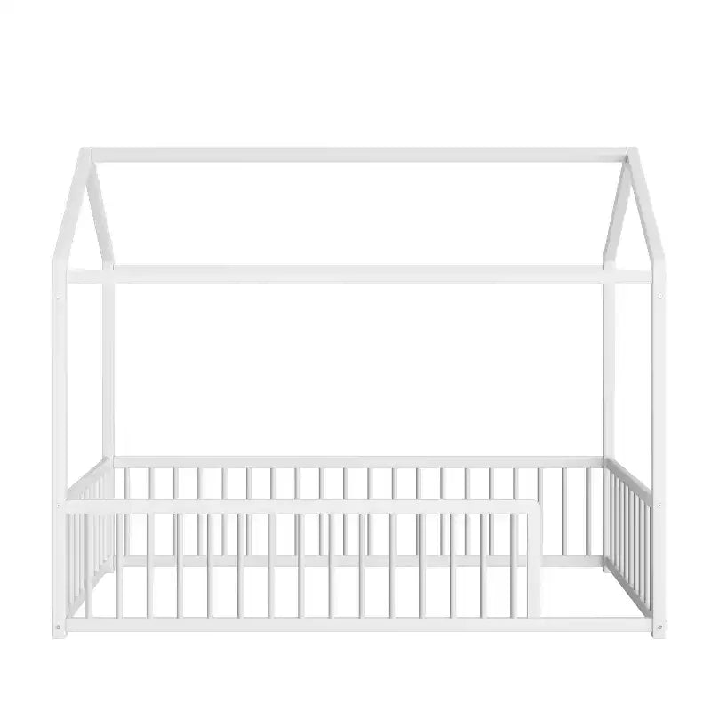 Struttura letto per bambini a forma di casetta con sponde di sicurezza – Singolo/Matrimoniale