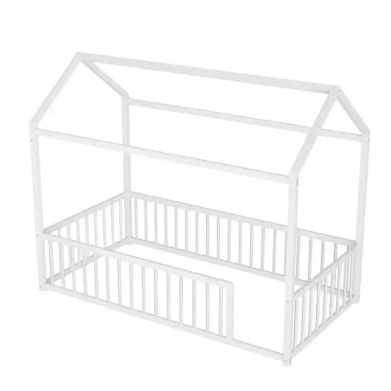 Struttura letto per bambini a forma di casetta con sponde di sicurezza – Singolo/Matrimoniale