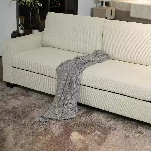 COZONY Modern Corduroy Sofa, Plush Cloud Couch with Deep Seats and Wide Armrests for Living Room