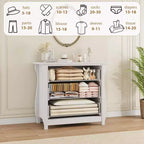 Cassettiera verticale a 3 cassetti con design in stile francese
