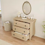 Cassettiera verticale a 3 cassetti con design in stile francese