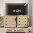 Cassettiera verticale a 3 cassetti con design in stile francese