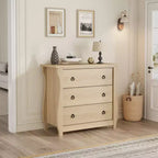Vintage White French-Style Vertical 3-Drawer Fits Multi-Scenes Like Bedrooms, Hallways & Entryways