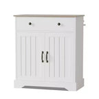 Credenza con cassetto e ripiano regolabile, 71,5 cm L x 37,8 cm P x 75 cm H, Bianca