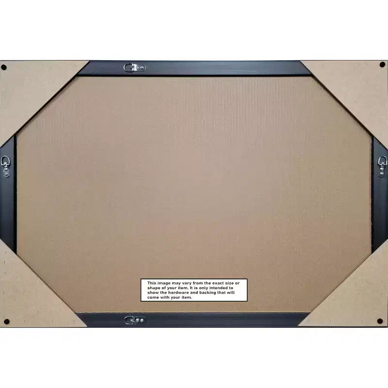 Specchio da parete per bagno con cornice smussata Grand Narrow, da mezzo pollice