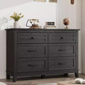 6-Drawer Double Dresser for Bedroom,Traditional Furniture, Wide Chest Storage