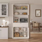 Mobile dispensa da cucina indipendente da 70 pollici con piano d'appoggio, ante e cassetto