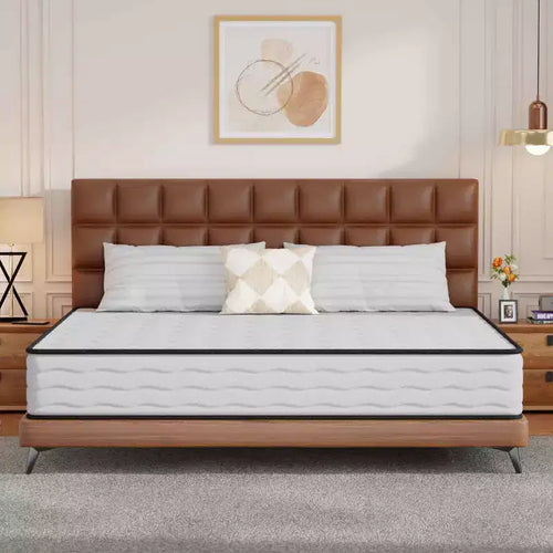 BestMassage 10 Inch Hybrid Mattress with Innerspring and Foam Fiberglass Free Medium Firm Ideal for Back Stomach and Side Sleepers