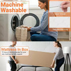 Materasso Ibrido da 10 Pollici – A Molle Insacchettate e Gel Foam, Medio Rigido