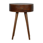 HomeRoots 22 Chestnut Solid Wood One Drawer Nightstand