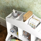 Libreria in legno con contenitori multiuso