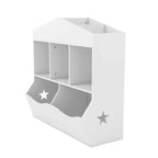 Libreria in legno con contenitori multiuso