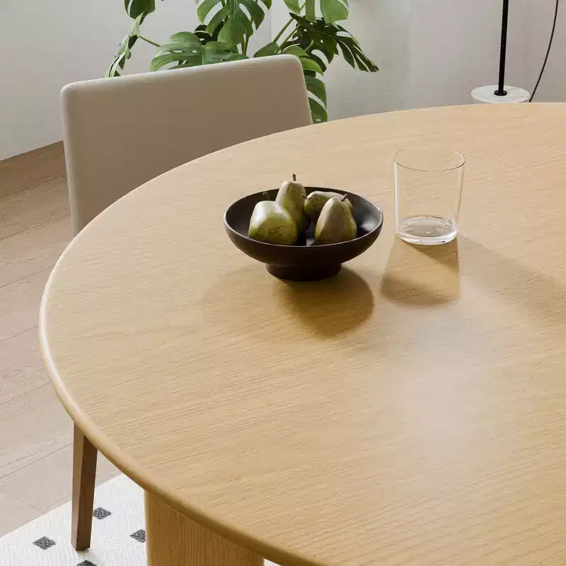 Tavolo da pranzo rotondo – Piedistallo in legno da 42 pollici, 4 posti a sedere