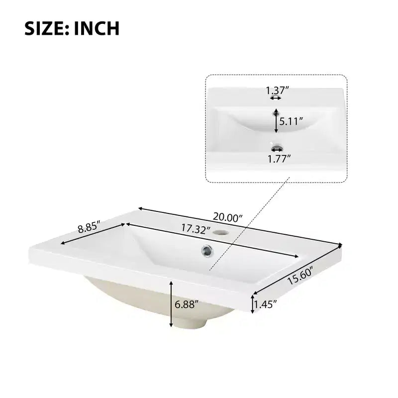 Mobile bagno autoportante con lavabo in ceramica e mobiletto contenitore
