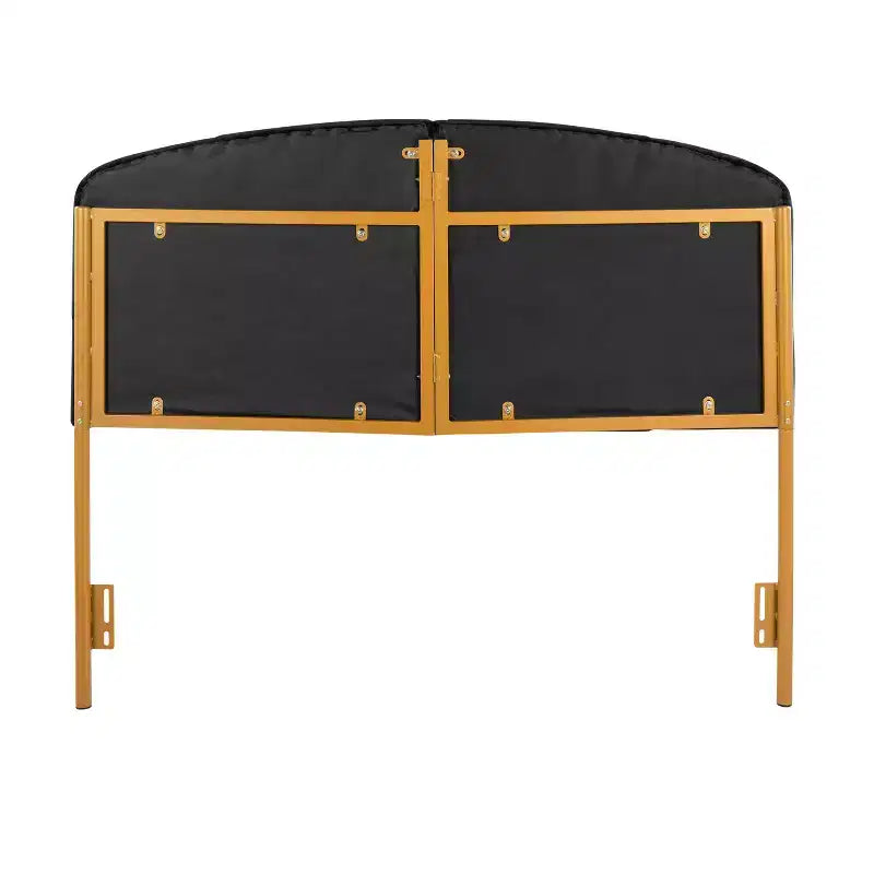 Testiera capitonné Queen Velvet – Nero e Oro
