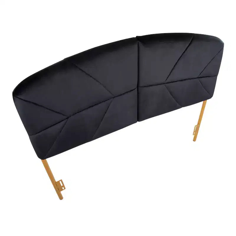 Testiera capitonné Queen Velvet – Nero e Oro