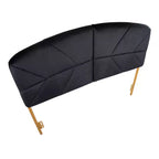 Testiera capitonné Queen Velvet – Nero e Oro