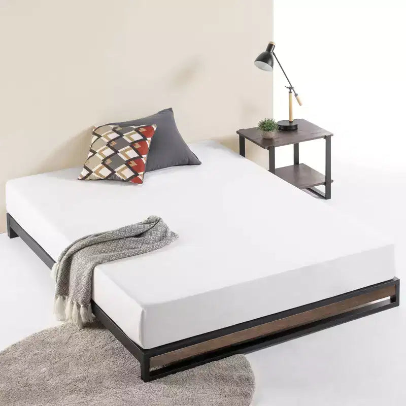 Struttura letto a piattaforma 6 Suzanne con finitura grigio lavato - Zinus